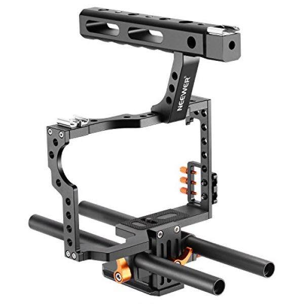 Neewer Gemuk Erstellungs Anlage Kamera Video K? gambar Set MIT Griff F? R Sony A7 A7S A7SII A7R A7RII A7II A6000 A6300 A6500 Panasonic GH4 GH3 Kameras Um Mikrofone, monitore, LED Blitz, Folge Fokus Zu Montieren-Intl