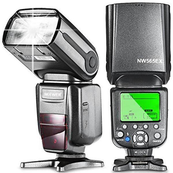 Neewer NW565EX-C E-TTL Budak Flash Speedlite Flash Diffuser untuk Canon 5D Mark III, 5D Mark II, 7D, 30D, 40D, 50D, 300D, 350D, 400D, 500D, 550D, 600D, 700D, 1000D, 1100D dan Canon Kamera DSLR-Intl