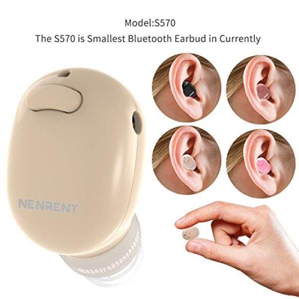 Nenrent S570 Earbud Bluetooth, terkecil Mini Tak Terlihat V4.1 Nirkabel Earphone Bluetooth Headset Headphone Earphone dengan MIC Hands-Free Panggilan untuk Iphone Ipad Samsung Galaxy Lg Ponsel HTC 1 PCs (Telanjang) -Intl