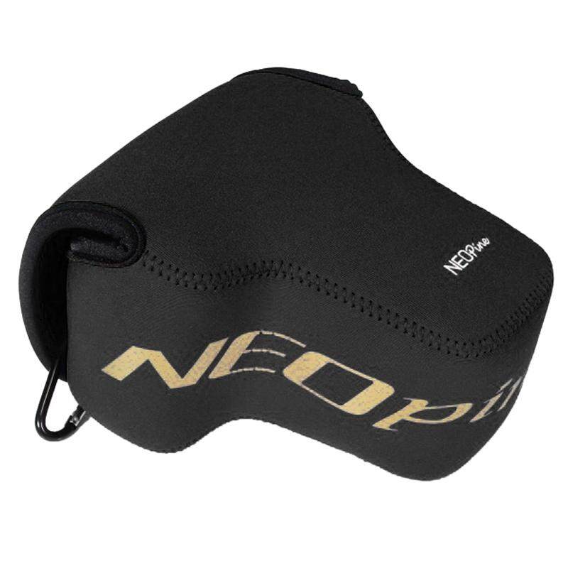 NEOpine Neoprene Aman Kejutan Lembut Tas dengan Kait untuk Nikon P900s Camera (Hitam)-Intl