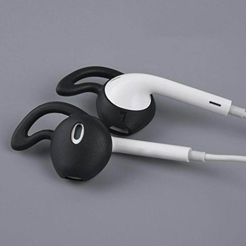 niceEshop 2 Pair Anti-slip Soft Silicone Replacement Earbud Ear Tips Earpods Cover Cushion Earphone Case For Iphone 7/7p/6/6p/6s/6sp/5/5s Singapore