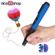 niceEshop 3D Printing Pen, 3rd Generation Intelligent 3D Printer Doodle Pen With Safety Holder And 3 Free 1.75 Mm ABS Filament Refills