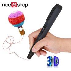 niceEshop 3D Printing Pen, 3rd Generation Intelligent 3D Printer Doodle Pen With Safety Holder And 3 Free 1.75 Mm ABS Filament Refills