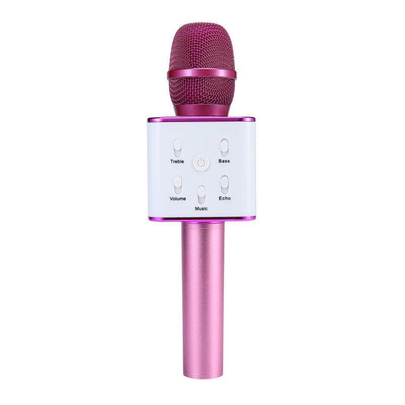 niceEshop Wireless Karaoke Microphone, Portable Handheld Cellphone Karaoke Player Built-in Bluetooth Speaker,Karaoke MIC Machine For Home KTV, Compatible With IPhone Android Smartphone / PC (Pink) Singapore