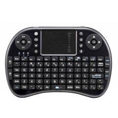 Niceeshop Nirkabel Mini Handheld Keyboard dengan Papan Sentuh Mouse Combo untuk Android/PS3/XBOX 360/Kotak TV/PC dengan Windows OS MAC, Linux (Hitam)