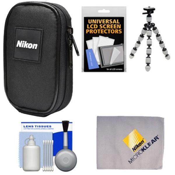 Nikon Coolpix Nylon Digital Camera Carrying Case with Flex Tripod + Cleaning Kit - intl