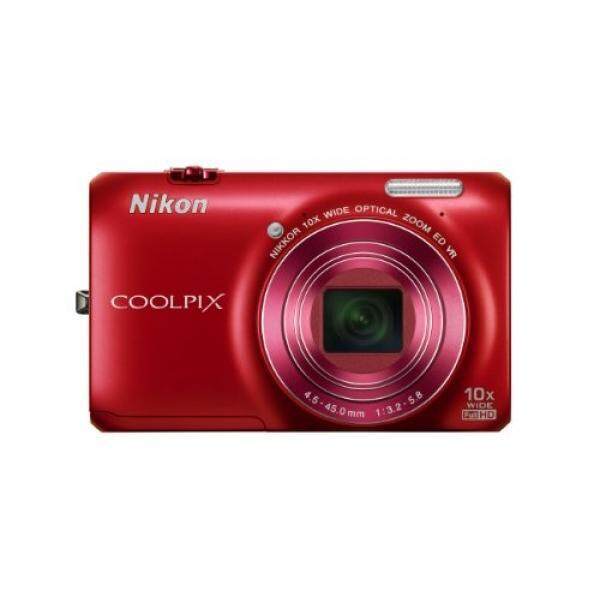 Nikon Coolpix S6300 16 Kamera Digital MP dengan 10x Zoom Nikkor Lensa Kaca dan Full HD 1080 P Video (Merah)-Intl