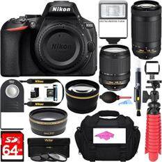 Nikon D5600 24.2MP DX-Format DSLR Camera + AF-S 18-140mm & 70-300mm ED VR Lens + Accessory Bundle