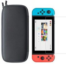 Nintend switch Travel Carry Bag with HD Tempered Glass Screen Protector for Nintend Switch – intl