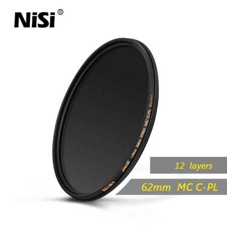 NISI 62mm MC ฟิลเตอร์ CPL โซด์ขนาดบางเป็นพิเศษตัวกรอง MULTI LAYER Circular Ultra Slim Coating MC-CPL ตัวกรองโพลาไรซ์