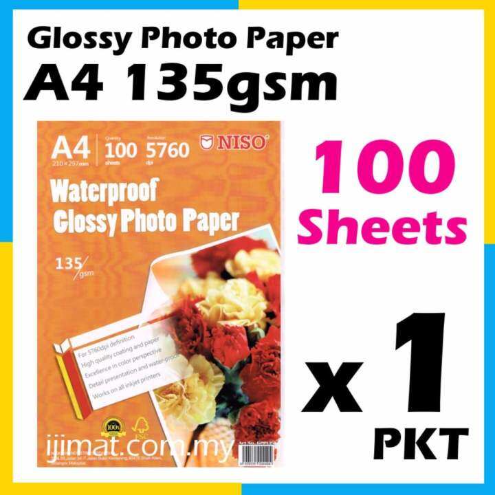 Download Glossy Photo Paper A4 Size 100 Sheets 135g / 100's ... Yellowimages Mockups