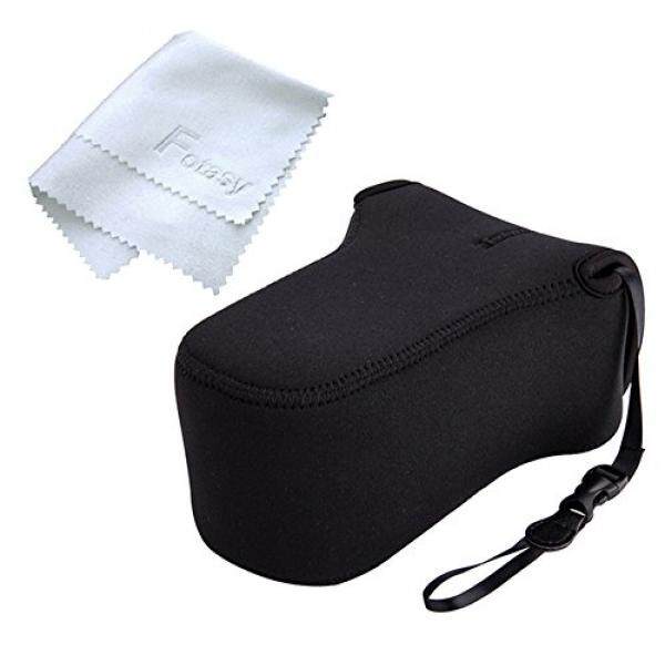 OC-F3BK Mirrorless Camera Pouch for Fujifilm X-T10/X-A2/ X-A3 +55-200mm/ 50-230mm Lens & Olympus E-M10II/ E-M5II/ E-PL8+ 12-40mm/40-150mm/75-300mm Lens - intl