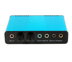 OH 6 Channel 5.1 Audio External Optical Sound Card Adapter For PC Laptop Skype Malaysia