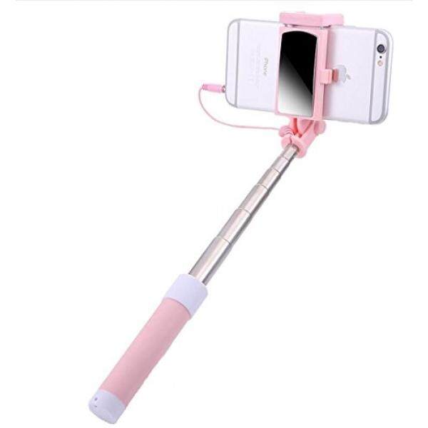 Hanya Bagus Hanya Bagus Selfie Tongkat monopod Yang Dapat Diperpanjang dengan Penutup Remote untuk iPhone 8/7/7 P/6 S/6 P/5 S, galaxy S5/S6/S7/S8 Google LG V20, Huawei dan Banyak Lagi (Merah Muda) -Intl