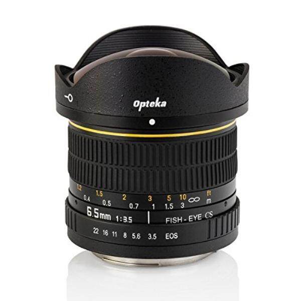Opteka 6.5 Mm F/3.5 Lensa Mata Ikan untuk Nikon D7500, D7200, D7100, D7000, D5500, d5300, D5200, D5100, D3400, D3300, D3200 dan D3100 Digital Kamera SLR-Intl