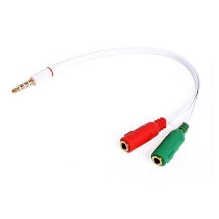 อะแดปเตอร์สมาร์ทโฟน Dual 3.5 มม. ปลั๊กเสริมตัวเมียสาย DT Audio Line