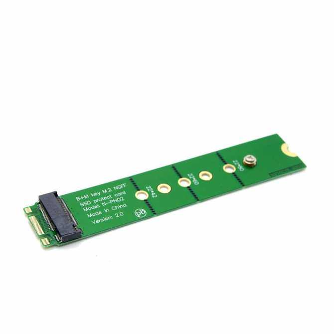 PCI-E 2 Lane M.2 B + M Kunci NGFF SSD Male Ke Female Ekstensi Adaptor Menambahkan Kartu-Intl