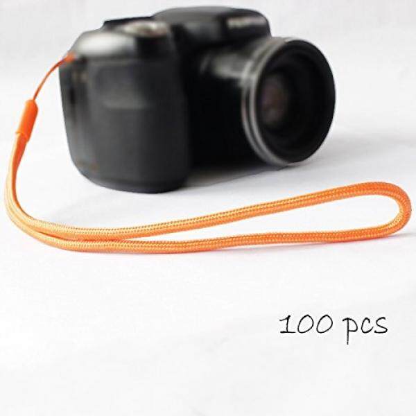 Pctc Hot-selling Universal 100 PCS Orange Camera Nylon Wrist Strap Lanyard /Hand Strap Grip for Canon Powershot N Sx410 Sx400is G16 - intl