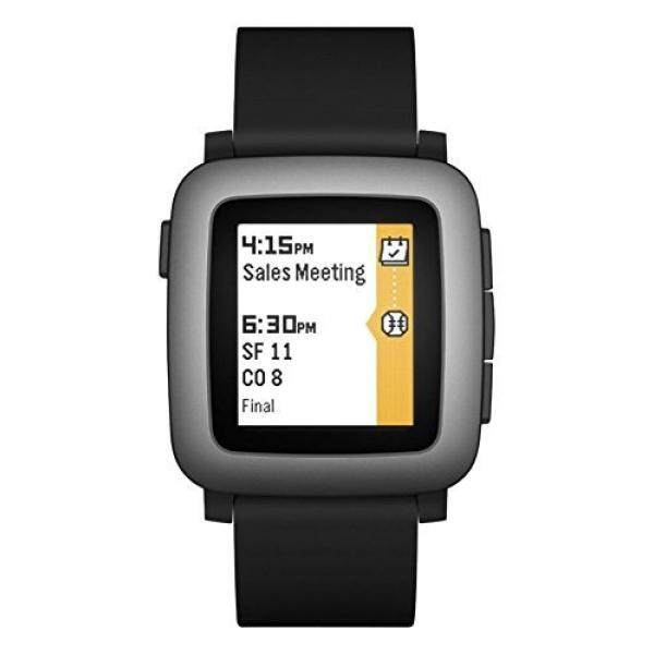 Pebble Waktu Jam Tangan Pintar-Hitam-Internasional