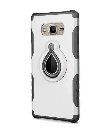 เคสโทรศัพท์สำหรับ Samsung Galaxy J2 สำคัญผู้ถือรถแม่เหล็กขายึดแหวนนิ้วมือทีพียู + ฝาหลังพีซีสำหรับ J2 สำคัญ - นานาชาติ