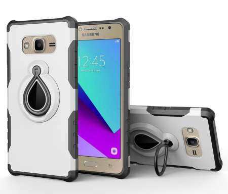 เคสโทรศัพท์สำหรับ Samsung Galaxy J2 สำคัญผู้ถือรถแม่เหล็กขายึดแหวนนิ้วมือทีพียู + ฝาหลังพีซีสำหรับ J2 สำคัญ - นานาชาติ
