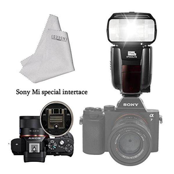 Piksel X800S Standar Speedlite untuk Sony Kompatibel dengan Antarmuka Mi dari Sony Kamera Tanpa Cermin dan DSLR Kamera-Internasional