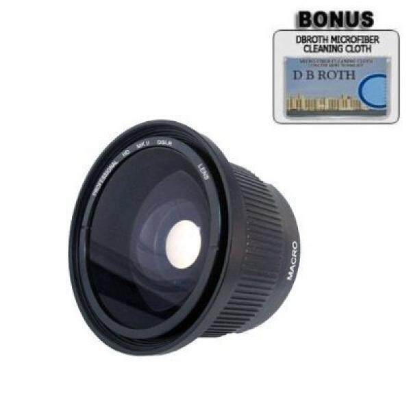 PLR .42x HD Super Wide Angle Fisheye Lens For The Nikon 1 J1, J2, J3, J4, V1, V2, V3, AW1, S2, S1 Digital SLR Cameras Which Have Any Of These (10-30mm, 30-110mm, 10mm) Nikon 1 Lenses - intl
