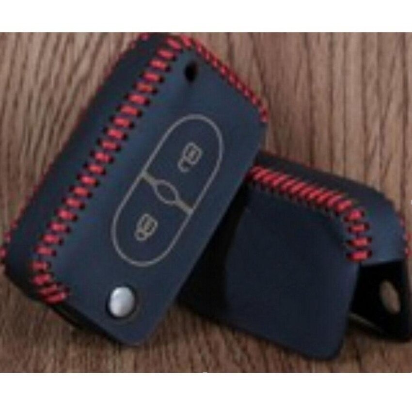 Yushong Polarlander Jahit Tangan Kunci Mobil Asli Kulit Kasus Buatan Tangan Keycover 144A Cocok untuk Volvo XC60.S60L. s60.V60.15 S80L-Internasional
