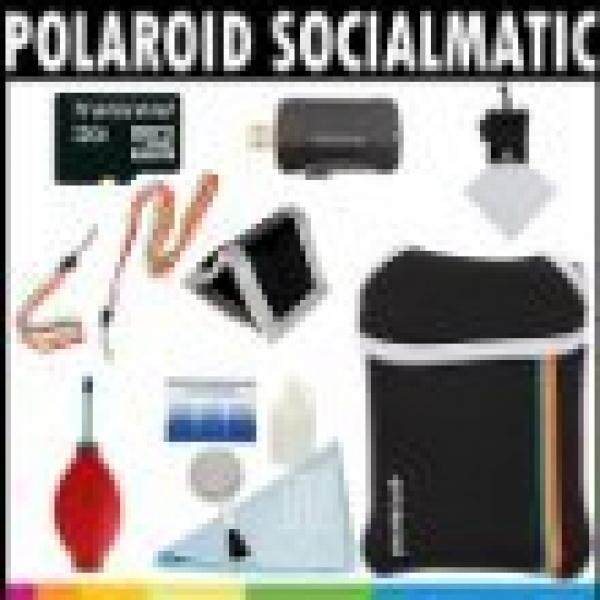 Polaroid Premium ESSENTIAL KIT For The Polaroid Socialmatic 14MP Wi-Fi Digital Instant Print & Share Camera - Great Holiday Add On Gift - intl