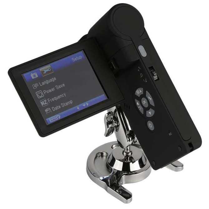 Mikroskop Digital Portabel Kamera Lipat 5 Sensor Megapiksel Mikroskop dengan Adjustable Kecerahan 3