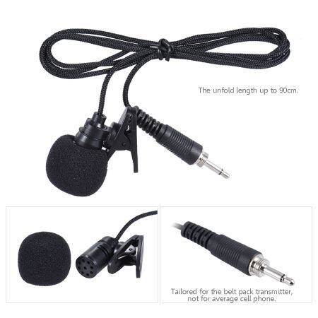 แบบพกพาไมโครโฟนหนีบปกเสื้อคลิปติดปกเสื้อ - ON ไมโครโฟนไร้สายเครื่องขยายเสียงสำหรับการบรรยายการประชุม Speech โปรโมชั่น - INTL