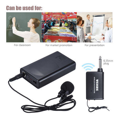 แบบพกพาไมโครโฟนหนีบปกเสื้อคลิปติดปกเสื้อ - ON ไมโครโฟนไร้สายเครื่องขยายเสียงสำหรับการบรรยายการประชุม Speech โปรโมชั่น - INTL