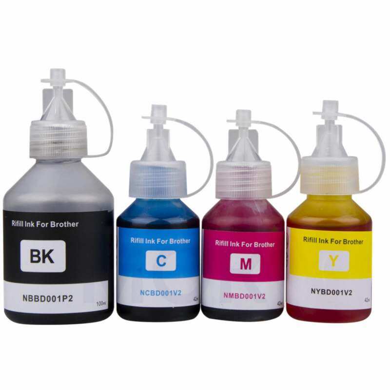 Printer Isi Ulang Tinta Tinta Kompatibel untuk Saudara DCP-T300 DCP-500W DCP-T700W DCP-T800W Isi Ulang Tangki Tinta Sistem Printer BK 100 Ml C/M/Y 42 ml-Intl