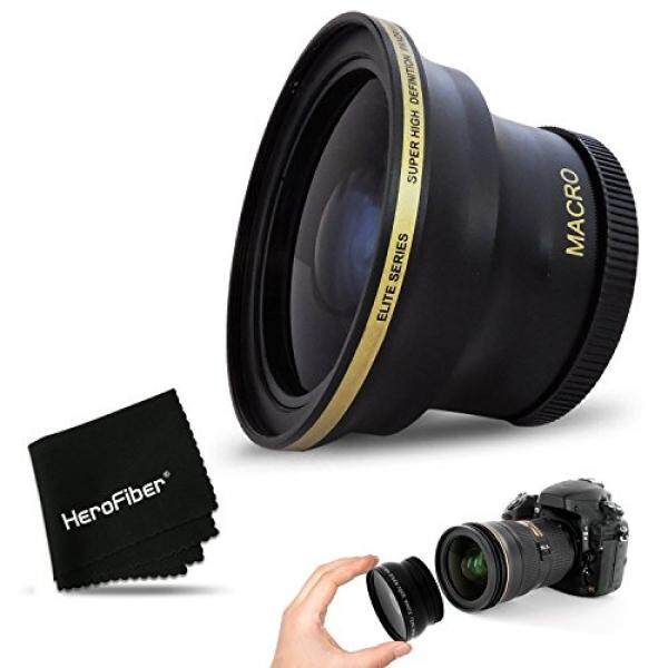 PRO 58MM Fisheye Lens for CANON EOS 80D, 70D, 60D, 7D Mark II, 6D, 5D Mark III, EOS REBEL T7i, T6i, T6S, T6, T5, T5i T4i T3, EOS 1300D, 1200D, 1100D EOS 760D, 750D, 700D DSLR Cameras and 58mm Lenses - intl