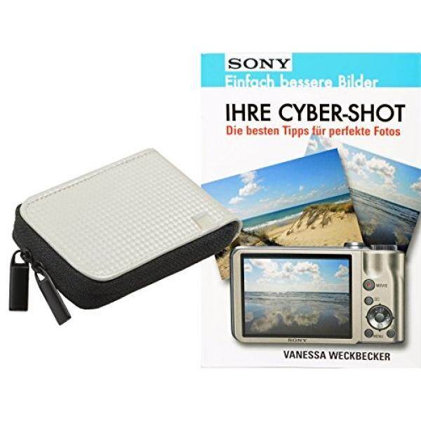 Progallio Sparset-Foto-Tasche Kameratasche Retro Case Weiss Im Set MIT Fotobuch Ihre Cybershot F? R Sony DSC-TX30 WX80 WX100 WX200 W730 W710 W690 W630 W610 TX20-Intl