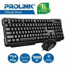 PROLiNK PCCS1003 High-Quality USB Keyboard + Optical Mouse Combo