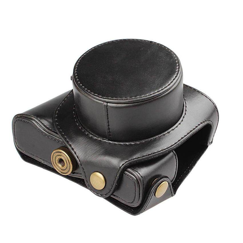 Kulit PU Tas untuk Canon PowerShot G1X Menandai II G1X2 G1XII G1X Kasus Kamera Digital-Internasional