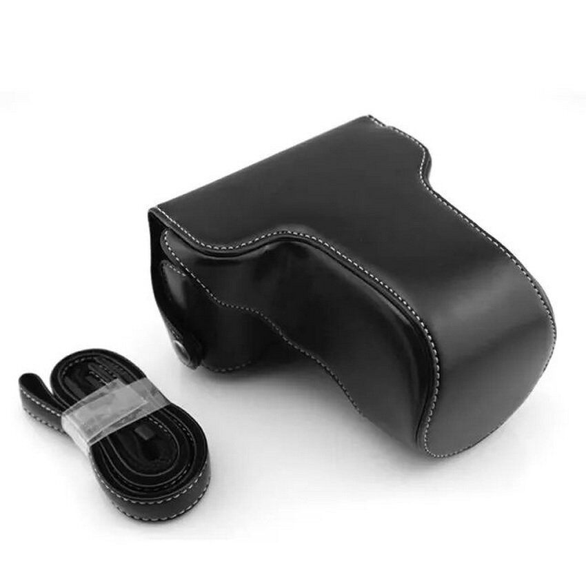 Kamera Kulit PU Hard Cover Case Pelindung Tas untuk Finepixfujifujifilm X-M1 X-A1 XM1 XA1 XA2 16-50 Mm Lensa. Warna: Hitam-Intl