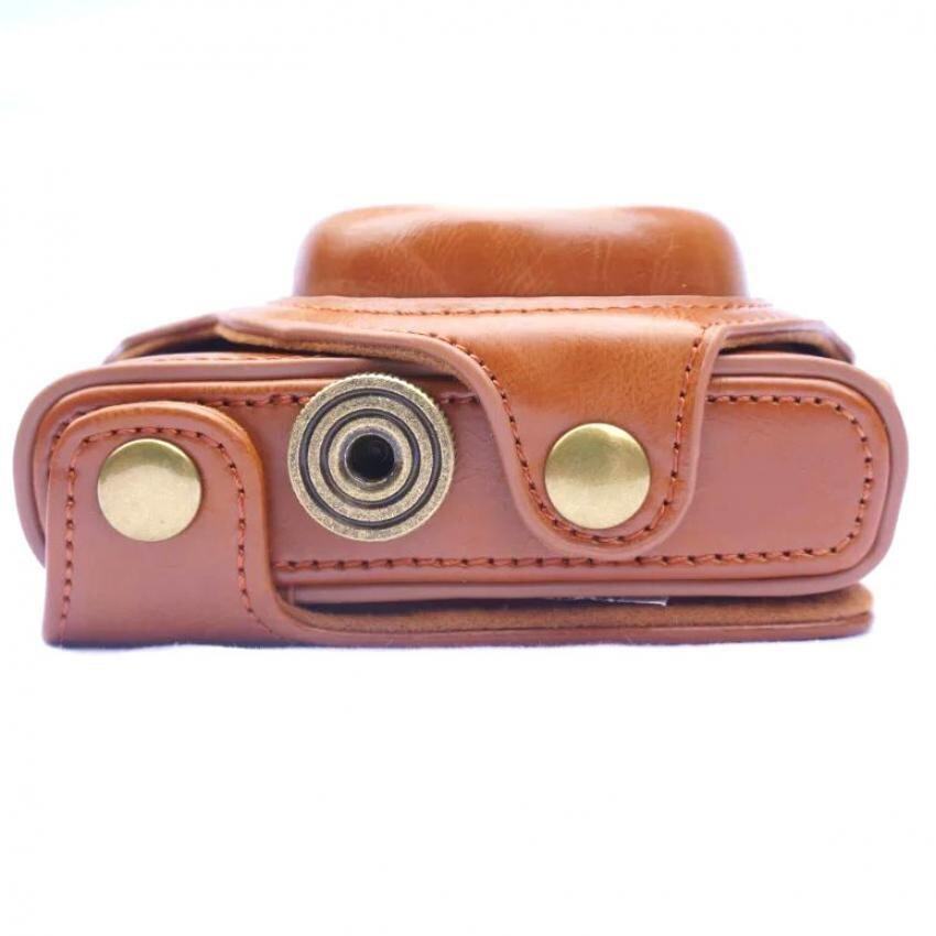 PU Leather Case Cover Pouch Tas Kamera untuk Sony Cyber-shot DSCRX100m4. RX100 IV.RX-100IV.RX 100m4 rx-100M5