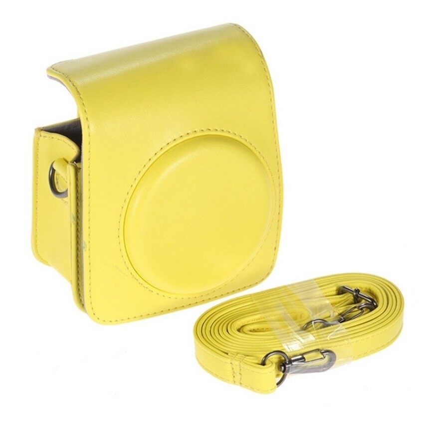 PU Klasik Kulit Vintage Kamera Saku Digital Case Tas Forfujifilminstax Mini 70 Instan Film Kamera (Kuning)-Intl
