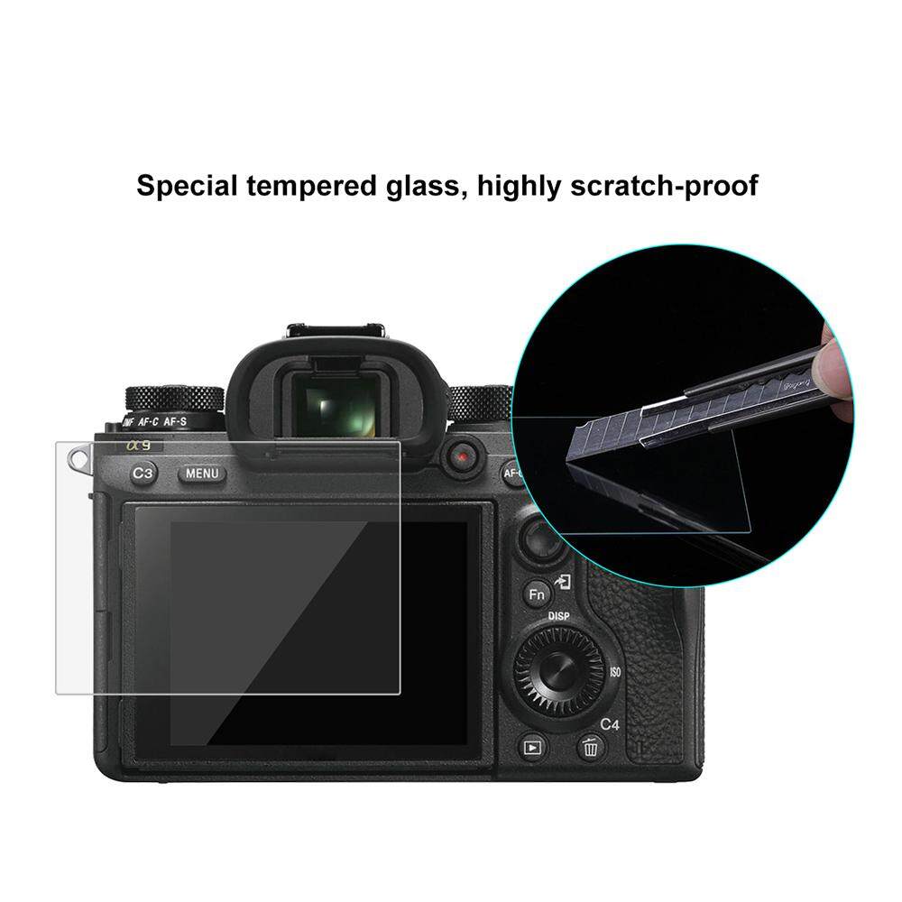 Puluz Layar Kamera Film Protektif Polycarbonate Pelindung Film Anti Gores Kekerasan Kaca Antigores Pelindung Layar untuk Canon Sony Nikon Panasonic FinePix Olympus Digital Camera Aksesoris untuk sony ILCE-9 (A9) -Intl