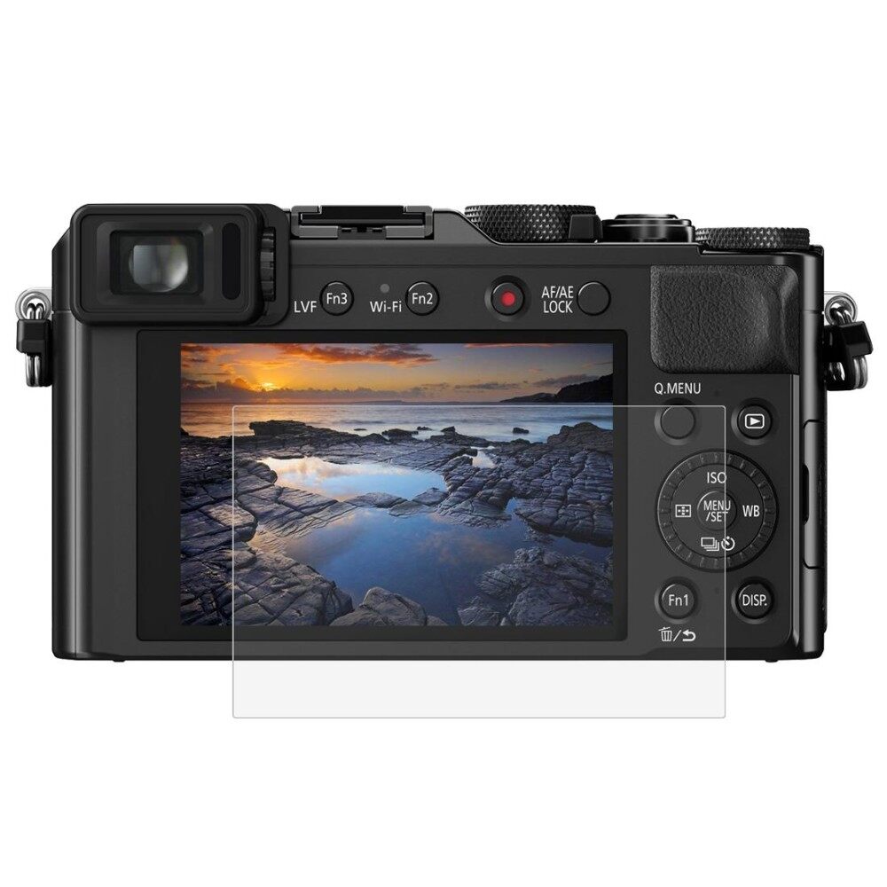 Puluz untuk Panasonic DMC-LX100 Kamera 2.5D Melengkung Edge 9 H Kekerasan Permukaan Kaca Antigores Pelindung Layar-Intl