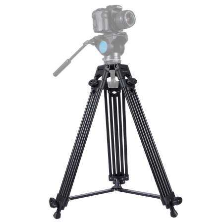 PULUZ Professional Heavy Duty Video Camcorder Aluminum Alloy Tripod For DSLR / SLR Camera, Adjustable Height: 62-160cm