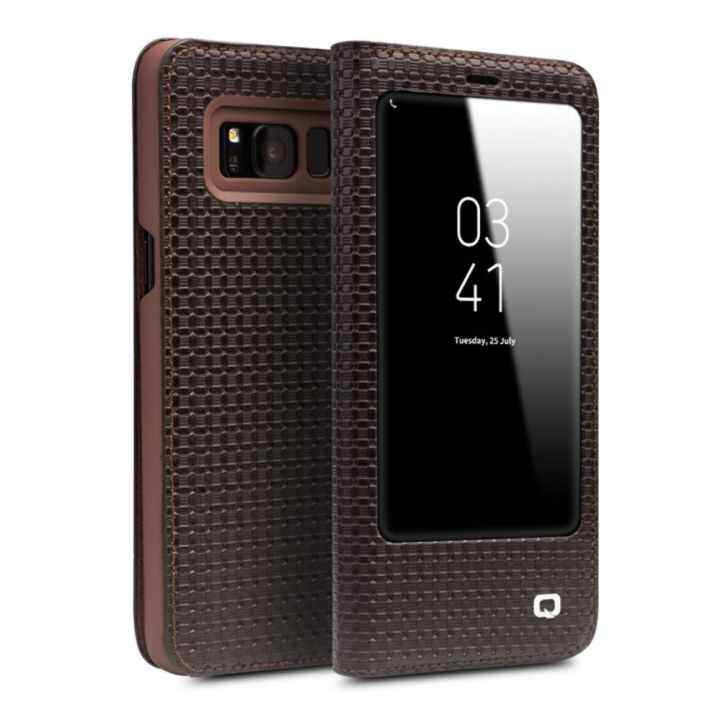 Daftar Harga Samsung Galaxy S8 Plus Terbaru Juli 2019 3 Legoal Qialino II Tank Case Cover Ultrathin Tas Lipat Tidur Bangun untuk Samsung Galaxy S8 Plus Grid Pola