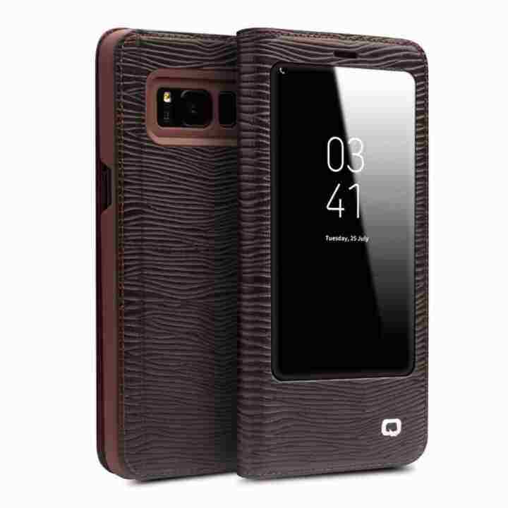Harga Samsung Galaxy Lipat Terbaru Juli 2019 5 Allrise Qialino II Tank Case Cover Ultrathin Tas Lipat Tidur Bangun untuk Samsung Galaxy S8 Plus Lizard Stripe Pola