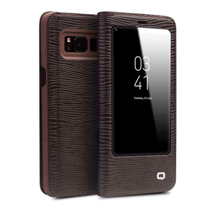 Daftar Harga Samsung Galaxy S8 Plus Terbaru Juli 2019 15 Legoal Qialino II Tank Case Cover Ultrathin Tas Lipat Tidur Bangun untuk Samsung Galaxy S8 Plus Lizard Stripe Pola