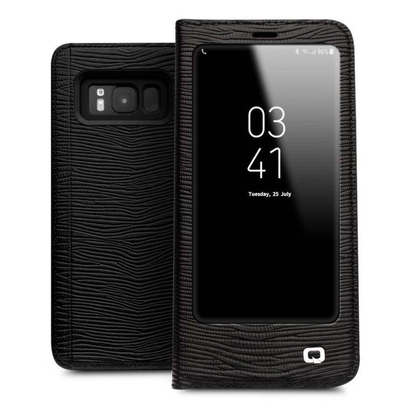 Harga Samsung Galaxy Lipat Terbaru Juli 2019 9 Allbest Qialino Fashion Casing Kulit Cover Ultra-Tipis Tas Lipat Tidur Bangun untuk Samsung Galaxy S8Plus Lizard Stripe Pola