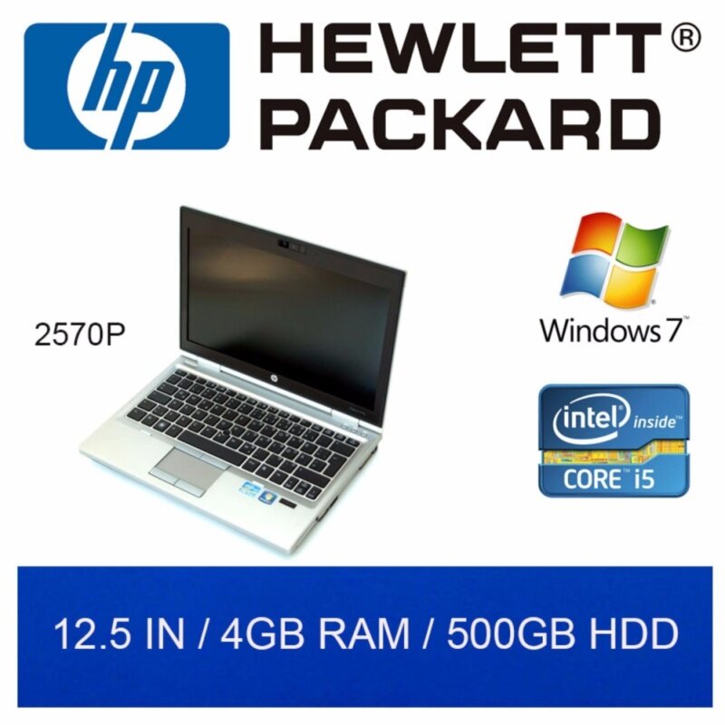 Refurbished HP 2570P Laptop / Euro KB / 12.5in / i5 / 4GB RAM / 500GB HDD / W7 / 1mth Warranty Malaysia