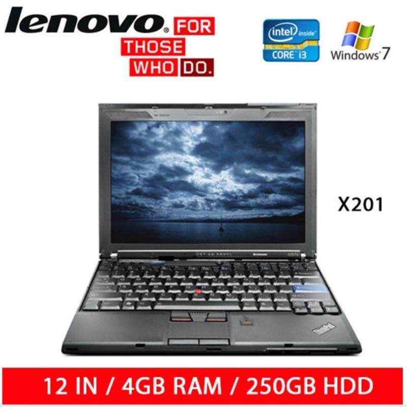 Refurbished Lenovo X201 Laptop / 12in / i3 / 4GB RAM / 250GB HDD / W7 / 1mth Warranty Malaysia