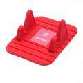 Remax Fahsion Silicone Gel Telepon Seluler Penopang Dalam Mobil Daya Mobil Stand Bracket Tidak Stabil Antislip Holder Meja untuk Ponsel Pintar Android IOS GPS Merah